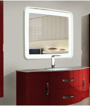 Зеркало в ванную комнату с подсветкой Милан 50х50 см